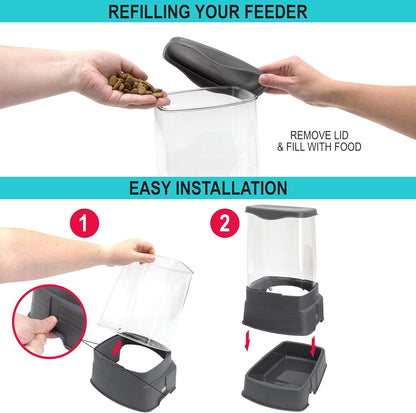 Sportpet Gravity Feeder and Waterer, Large5