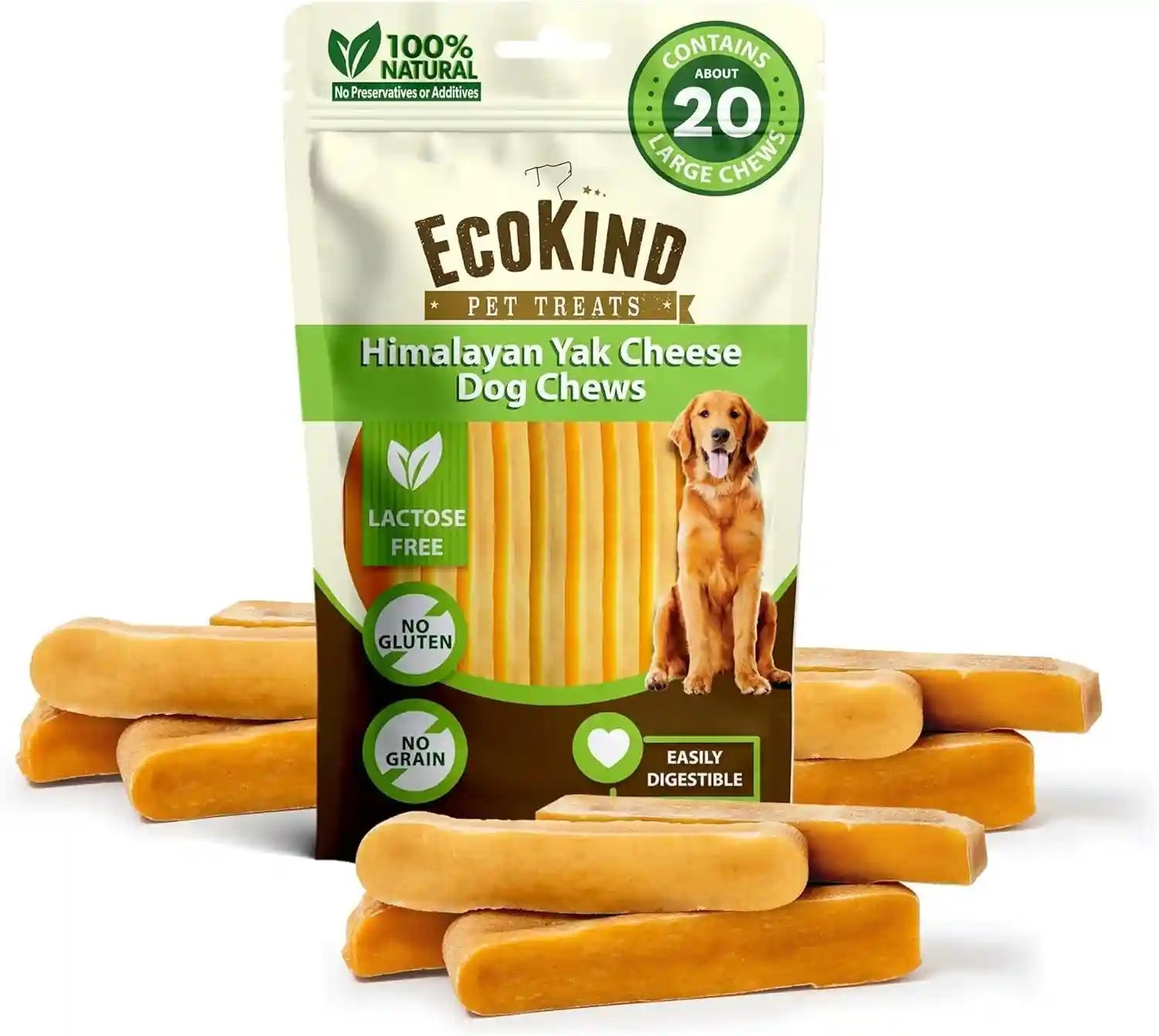ecokind-yak-cheese-himalayan-dog-chews-yak-chews-for-large-dogs-4-5-bones-1-lb-long-lasting-for-aggressive-chewers-only-3-ingredient-natural-high-protein-dental-dog-treats-no-additives-or-lactose
