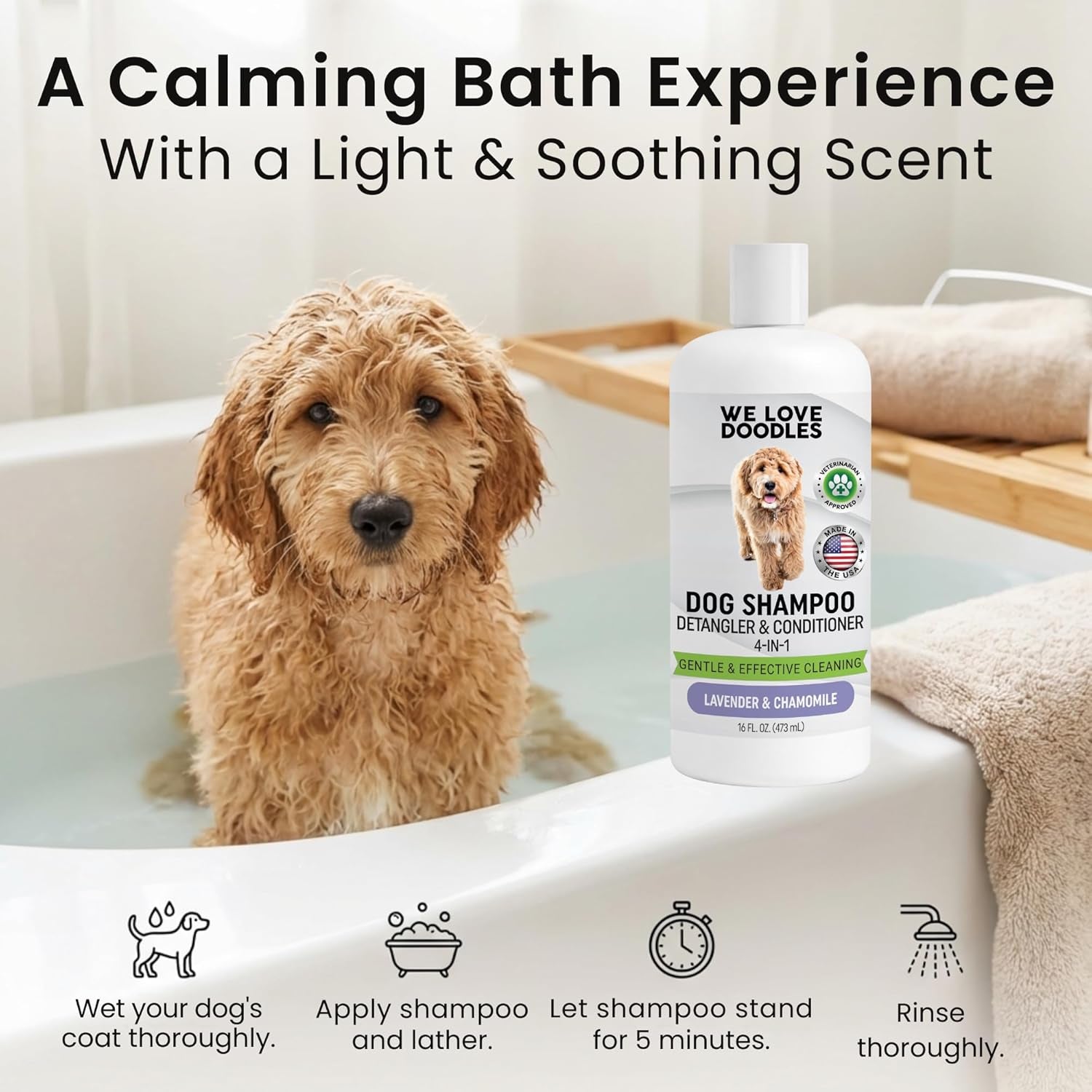 dog-shampoo-conditioner-detangler-hypoallergenic-tearless-lavender-16oz-for-sensitive-itchy-skin-best-shampoo-for-smelly-dogs-goldendoodle-poodle-doodle-puppy-pet-wash-soap-usa-made-4-in-1