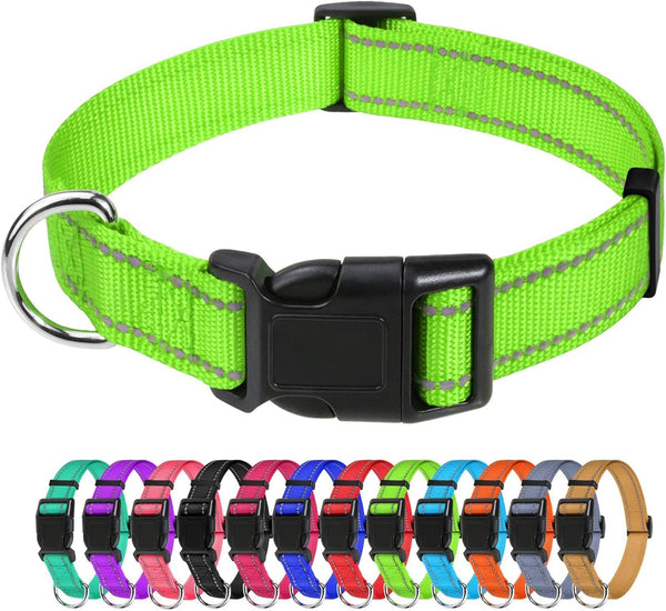 Tagme Small Dog Collar, Reflective Puppy Collar, Sky Blue, 3/8" Width | Lightweight, Nylon Collar for Puppies, Chihuahua, Yorkie & Teacup Dogs 5-15 Lbs, Reflective for Evening Walks, 12 Colors52