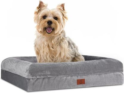 XL Orthopedic Waterprood Dog Bed for Extra Large Size Dogs | 360 Degree Bolster Support, Egg Crate Foam, Waterproof Liner, Non-Slip Bottom, Machine Washable Cover, 45 X 35 Inch25