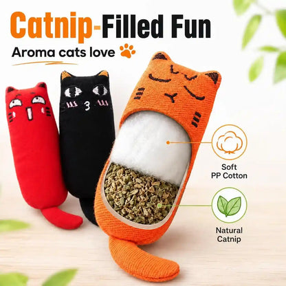 Legendog 5Pcs Bite Resistant Catnip Toy for Cats,Catnip Filled Cartoon Mice Cat Teething Chew Toy8