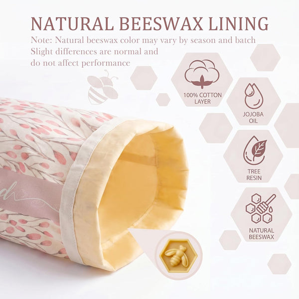 Beeswax Bread Bags for Homemade Sourdough, XL 2 Pack Reusable Bags | 100% Cotton with Beeswax Lining, Secure Lock Closure, Keeps Bread Fresh & Crust Crisp, Plastic Bag Alternative4