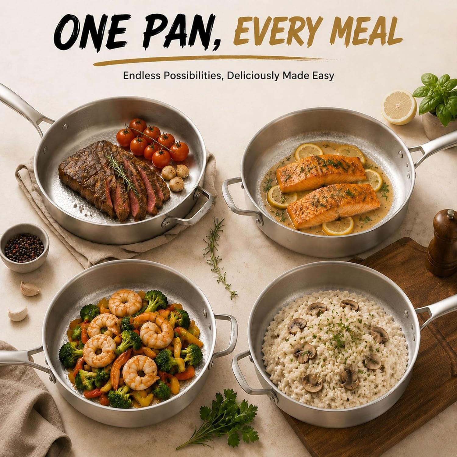 titanium-frying-pan-pure-with-lid-uncoated-hammered-deep-skillet-for-cooking-pfas-pfoa-ptfe-free-nonstick-cookware-scratch-resistant-for-induction-gas-oven-dishwasher-safe-9-44in