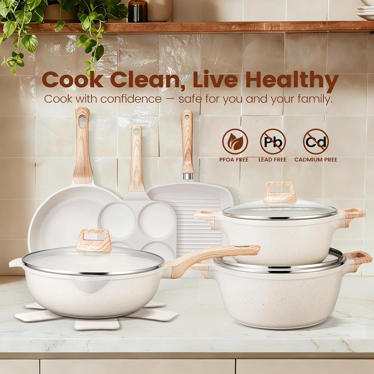 27pcs-nonstick-ceramic-pots-and-pans-cookware-set-with-gloves-apron-silicone-tools-ivory