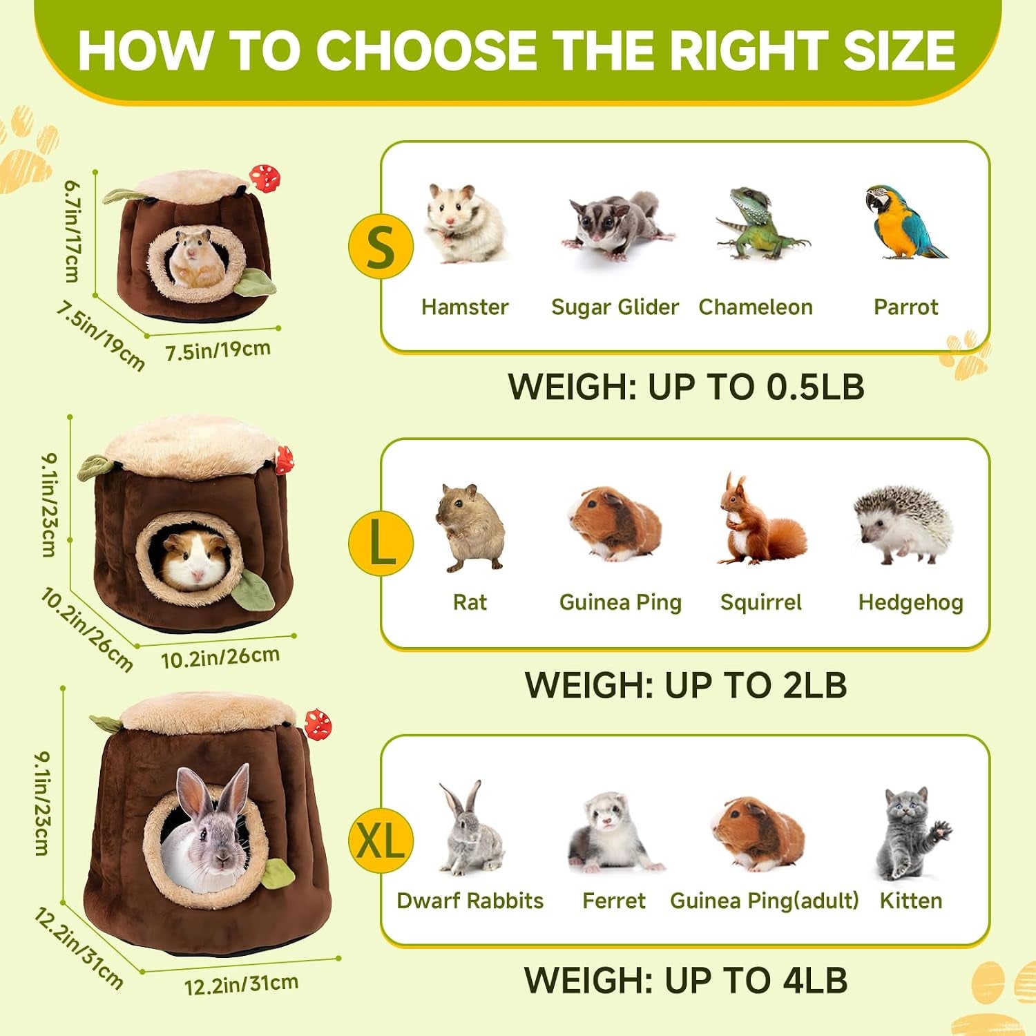 lyart-guinea-pig-hamster-bedding-or-hideout-for-mouse-mice-rat-ferret-bunny-fluff-bedding-bed-house-cage-accessories-dwarf-rabbits-hedgehog-bearded-dragon-warm-bedding-winter-nest-cave-washable2-l