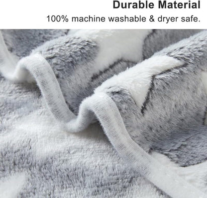 1 Pack 3 Blankets Super Soft Fluffy Premium Fleece Pet Blanket Flannel Paw Printed Throw for Dog Puppy Cat (Small 23X16'', Brown, Pink, White)5