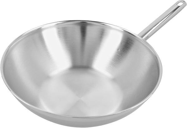 Wok 30 Cm Wok/Stir Fry Pan – Frying Pans (Wok/Stir Fry Pan, Silver, 4.8 Litres, 300 Mm)1