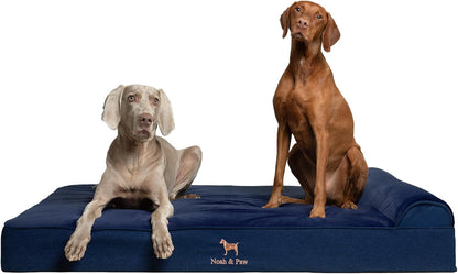 NOAH & PAW Large Dog Bed, 35X25X8.7 Inch, Orthopedic Dog Beds, Eggshell Memory Foam Infused with Cooling Gel, Water Resistant, Machine Washable, Includes Inner Cover (Velvet Collection)24