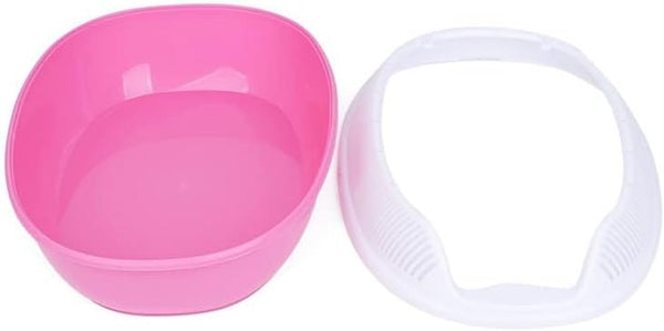 Dog Potty Training Toilet ﻿ Semi-Enclosed Cat Toilet Sand Basin Deodorizing Poop Supplies Super Extra Large Litter Box(Pink)2