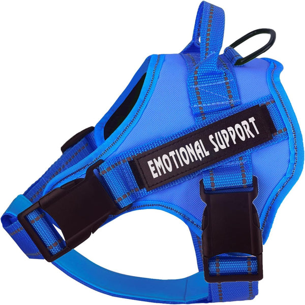 Voopet Service Dog Harness, Emotional Support Pet Vest Harness, Reflective Breathable & Adjustable No Pull ESA Harness for Small Medium Large Dogs (With 4 PCS Removeable Tags),Xx Small (Pack of 1)23