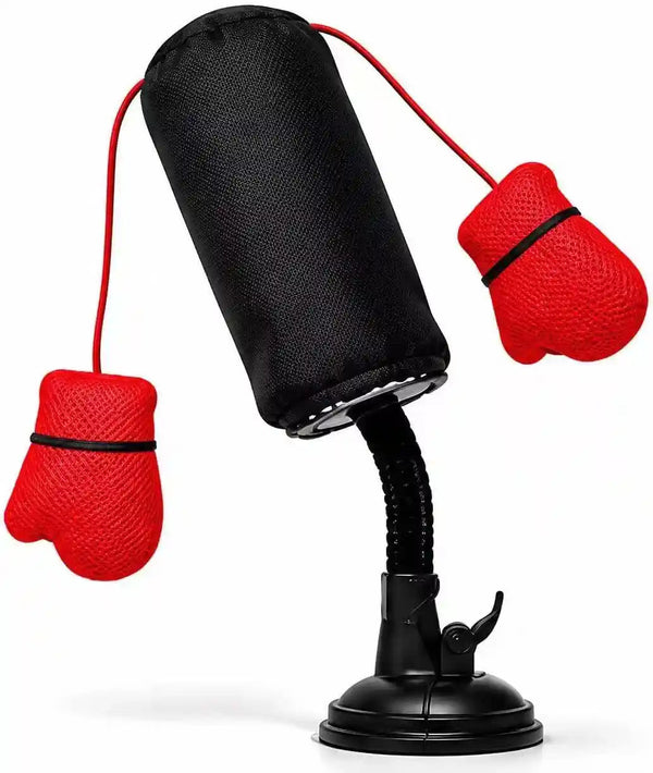 MOYEE Cat Punching Bag Toy, Interactive Punch Cat Toy with Dangling Boxing Gloves, Sturdy ABS Suction Cup Base Wobble Cat Boxing Toy for Indoor Cats Exercise & Mental Stimulation1