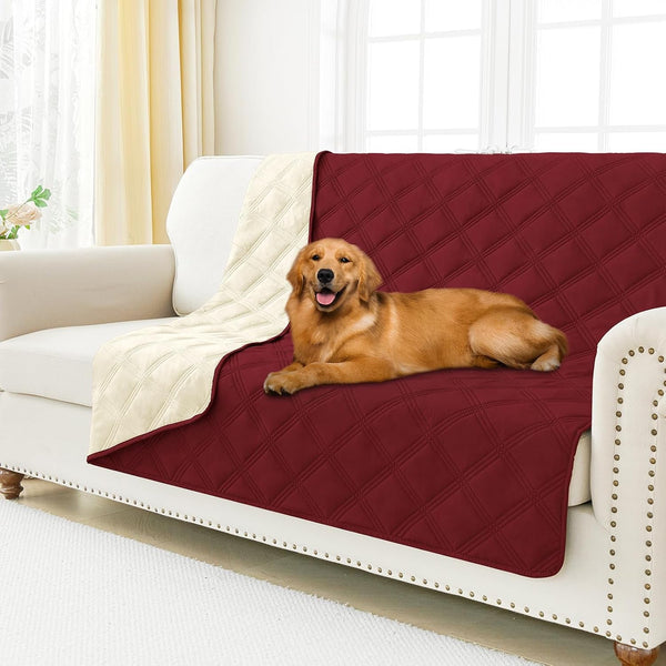 Smiry Waterproof Dog Bed Cover Blanket, Reversible Pet Blanket | Soft Reversible, Washable Leakproof Cats Dogs Couch Cover for Sofa, Couch, Furniture (30X70 Inch)25