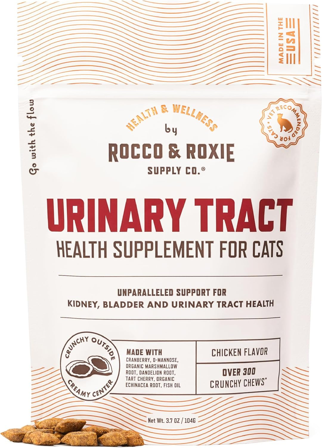 rocco-roxie-cat-urinary-tract-health-chews-cranberry-d-mannose-bladder-ut-kidney-support-cranberry-d-mannose-chicken-flavor-crunchy-chews-vet-recommended-made-in-usa