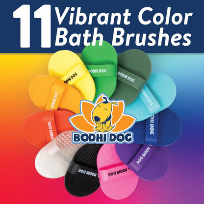 Bodhi Dog Shampoo Brush - Pet Grooming & Bath Supplies for Dogs and Cats - Bath Brush for Long & Short Hair - Premium Scrubber for Shower, Showerhead, Sprayer & Bathing (One Pack, Blue)6