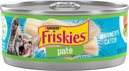 Purina Friskies Wet Cat Food Pate, Mariner’S Catch - (Pack of 24) 5.5 Oz. Cans1