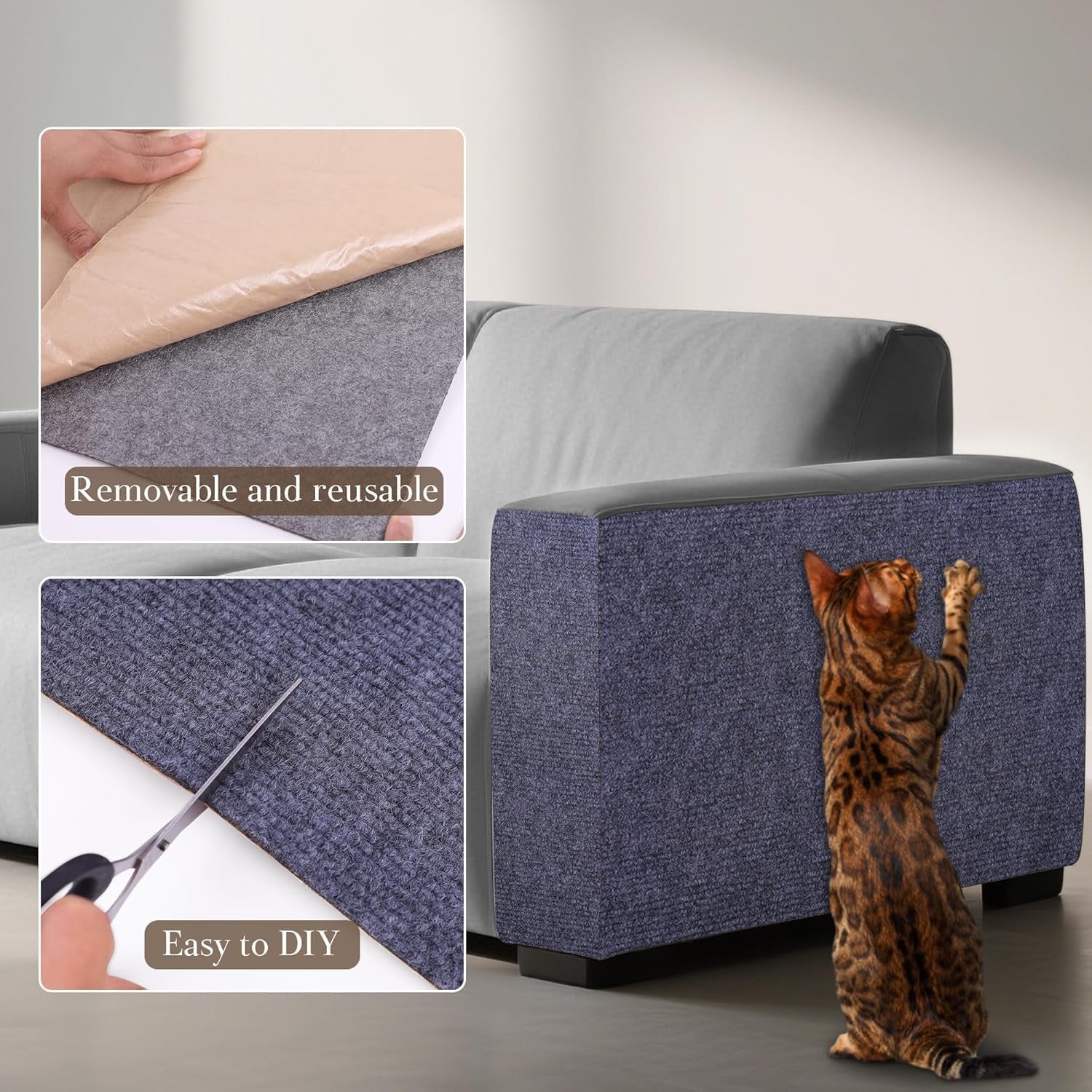 cat-scratch-furniture-protector-couch-protector-from-cat-claws-self-adhesive-carpet-remnants-scratching-mat-trimmable-diy-climbing-covering-posts-grey-15-8-x-39-3