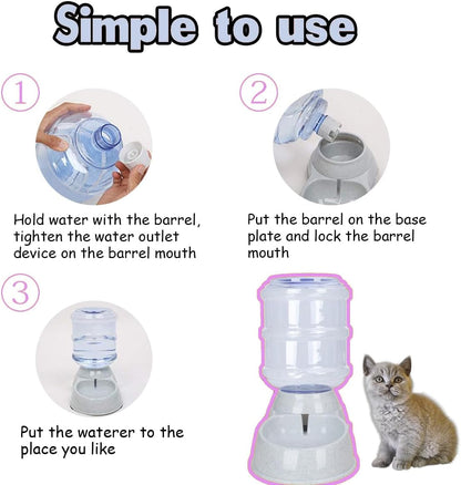 Dog Water Bowl Dispenser,3 Gallon/ 11L Pet Water Dispenser Station for Large Dogs and Cats,Gravity Automatic Feeder,Large Size Dog Drinking Fountain4