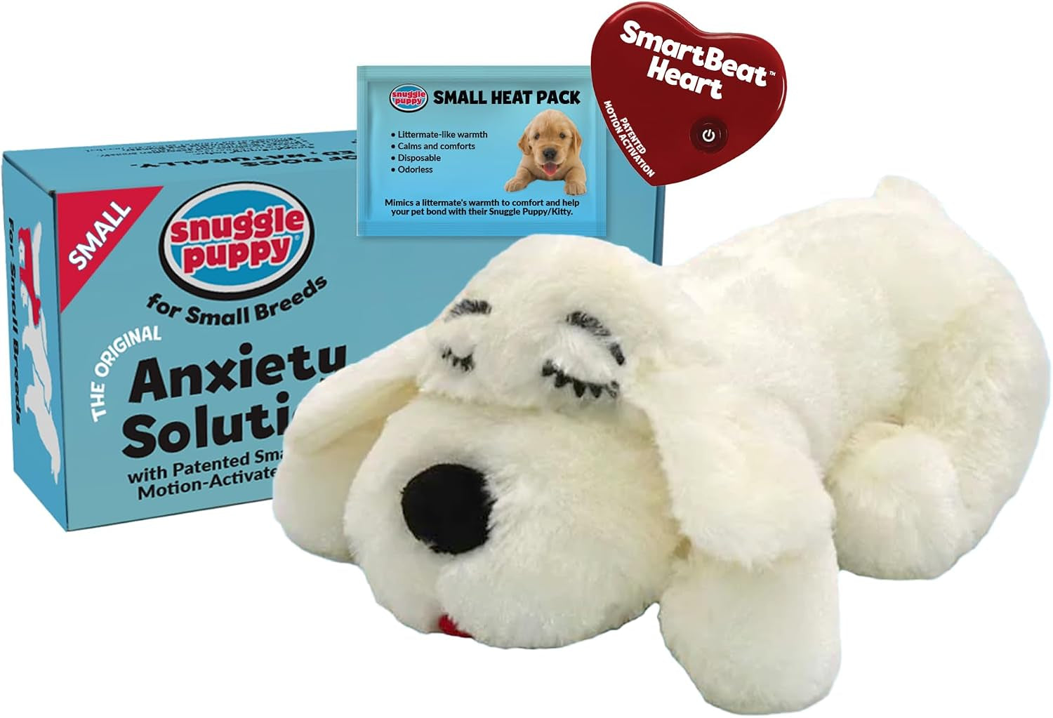 snuggle-puppy-heartbeat-puppy-toy-for-small-breeds-compact-plush-dog-toy-with-real-feel-pulse-designed-for-crate-time-first-nights-and-rest-cream