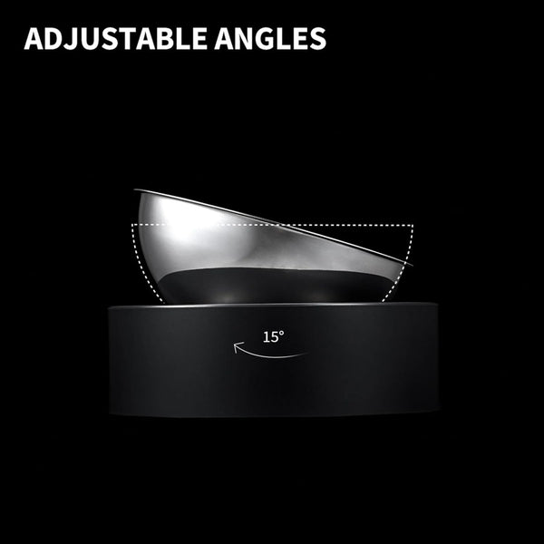 PETKIT 304 Stainless Steel Elevated Cat Bowls&Dog Bowls,Raised Cat Food and Water Bowl Set, Non-Slip, anti Vomiting 15°Tilted Cat Small Animal Plate5