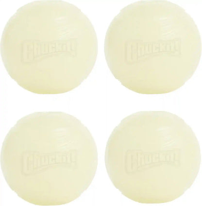 Chuckit! Glow in the Dark Bouncy Balls - Ball for Dogs, Chuckit Dog Toy, Max Glow Balls - Medium, 2.5 Inch Pack of 213