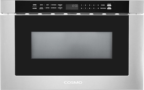 24 In. Haven Coll 1.2 Cu. Ft. Built-In Microwave Drawer, Stainless Steel |  COS-12MWDSS-NH Touch Controls, 11 Power Levels, 1000W, Child Lock Function, Defrost Functions, Automatic Presets1