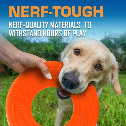 Nerf Dog Atomic Flyer Outdoor Dog Toy, 10 Inch Flying Disc Dog Fetch Toy, Rubber Dog Toy for Medium Dogs and Large Dogs, Orange5