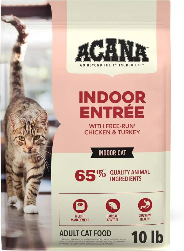 ACANA Dry Cat Food for Indoor Cats Indoor Entrée Chicken Turkey, 4Lb Bag | Includes Probiotics, Digestive Health, Weight Management, Free-Run Poultry, World'S Finest Ingredients11