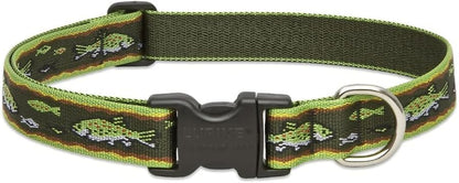 Lupinepet Originals 1" Brook Trout 16-28" Adjustable Collar for Large Dogs1