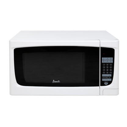 MO1450TW Microwave Oven 1000-Watts Compact with 9 Pre-Set Cooking Settings, Speed Defrost, Electronic Control Panel and Glass Turntable, 1.4 Cu.Ft., White2