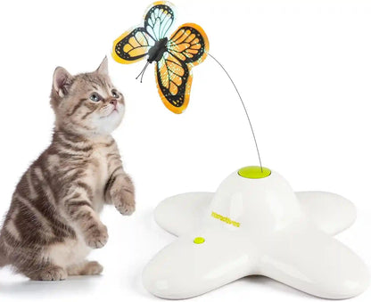 All for Paws Cat Toys Interactive Butterfly Flutter Bug Cat Automatic Toy Stimulating Kitty Toys Enrichment for Indoor Cats1