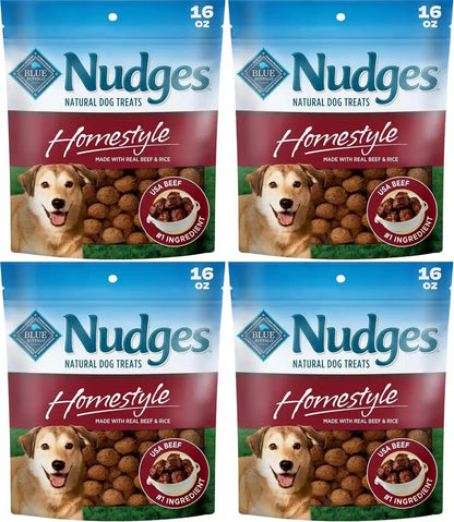 Blue Buffalo Nudges Beef & Rice Homestyle Natural Dog Treats, Meatball-Inspired Recipe, Healthy Reward or Training Treat, Made in the USA with Real Beef, No Artificial Preservatives, 16 Oz.13
