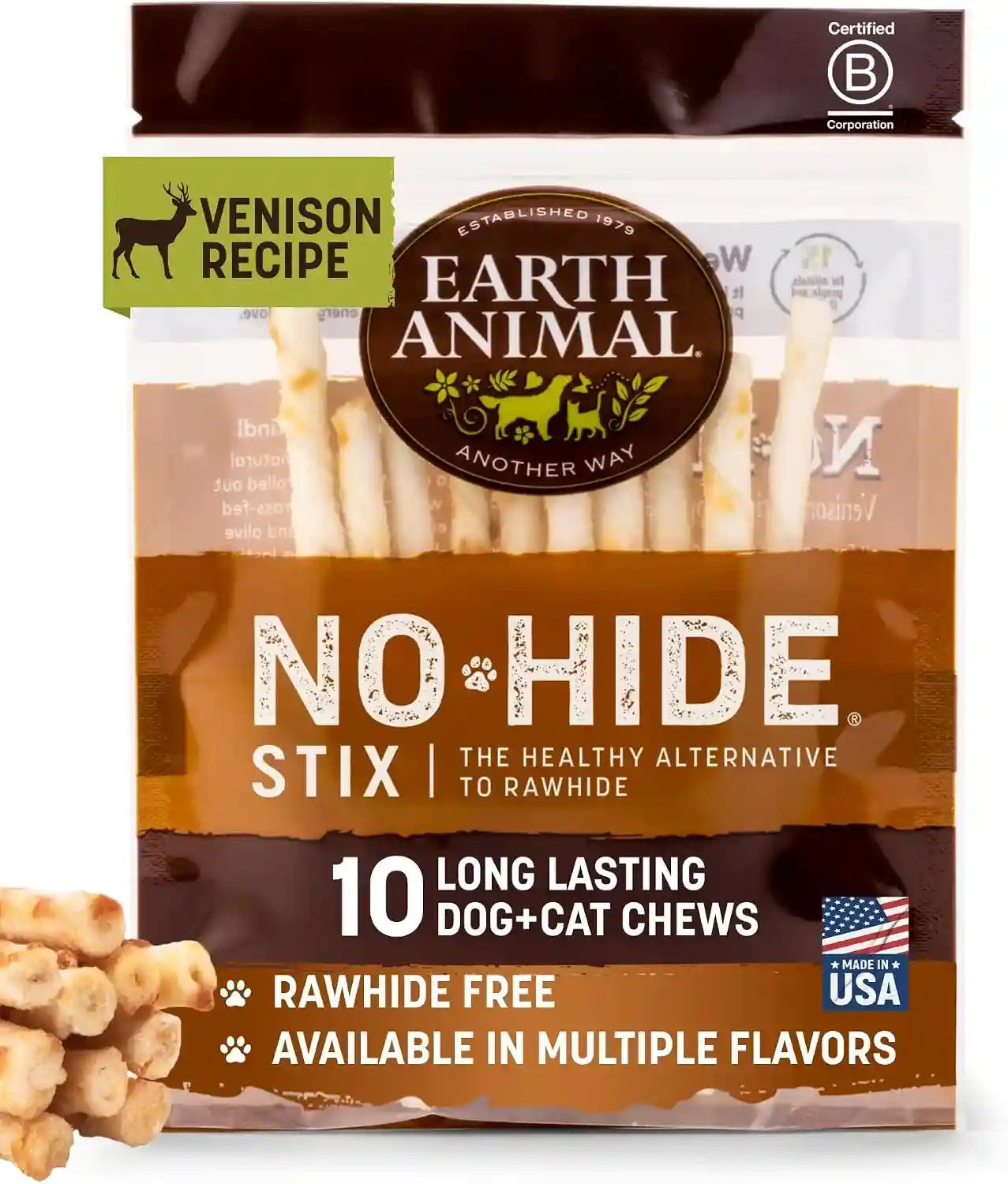 earth-animal-no-hide-stix-rawhide-free-dog-chews-sticks-10-count-chicken-small-sticks-chicken-flavored-natural-rawhide-free-long-lasting-dog-chews-treats-for-small-dogs-and-cats