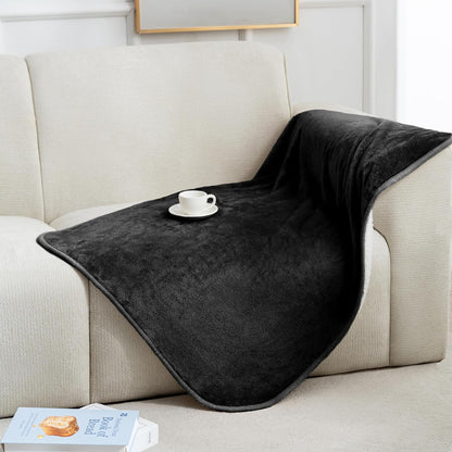 Gogobunny Waterproof Bed Blanket, Reversible Sherpa Fleece Throw Blanket for Dog Puppy Cat, Furniture Cover Protects Bed Couch Sofa from Liquid Pee and Pet Fur (Dark Purple, 50X60 Inches)46