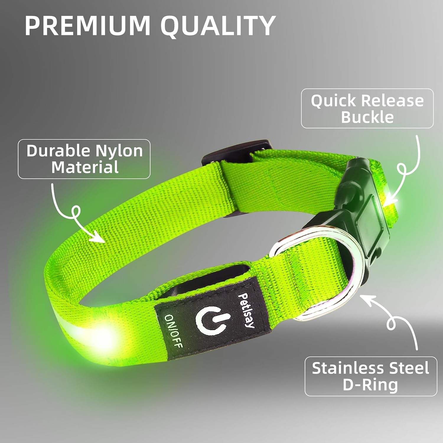 super-bright-led-dog-collar-waterproof-light-up-collarsgreen-medium-lighted-dog-collar-with-adjustable-fit-soft-nylon-comfort-usb-c-rechargeable-glow-in-the-dark-visibility-for-night-walks
