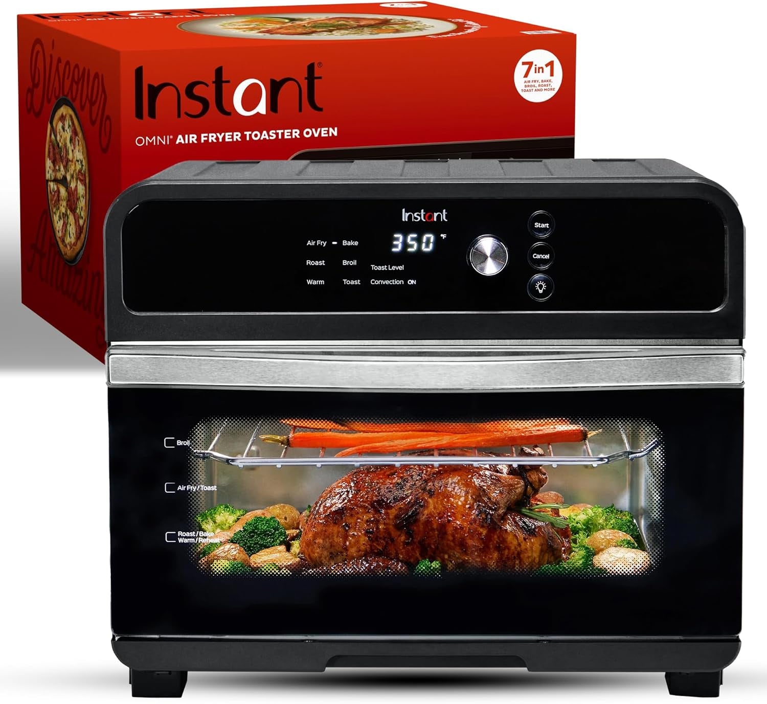 omni-19qt-18l-toaster-oven-air-fryer-7-in-1-functions-fits-12-pizza-crisps-broils-bakes-roasts-toasts-warms-convection-100-in-app-recipes-from-the-makers-of-black