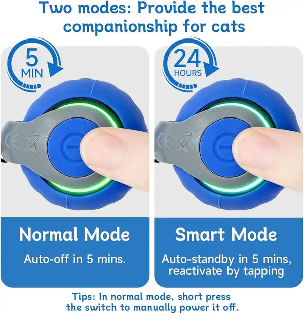 Interactive Cat Toy Ball - Automatic Moving Cat Ball for Indoor Cats with 3 Tails, Rechargeable Silent Kitten Toy for Boredom & Exercise, Rolling Ball Toy with 2 Modes & 2 Speeds.4