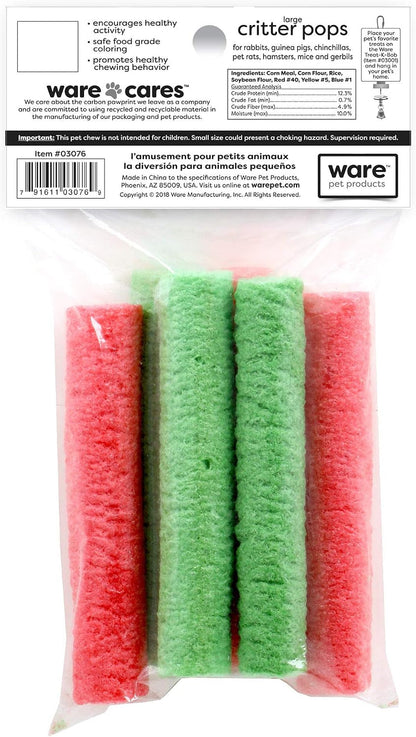 Ware Manufacturing Large Rice Pops Small Animal Treats Size:Pack of 42