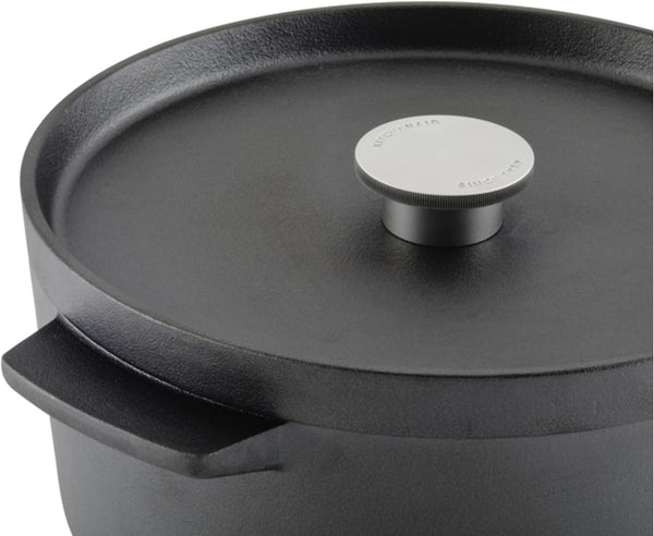 Kitchenaid Seasoned Cast Iron Dutch Oven/Casserole, 6 Quart - Black10