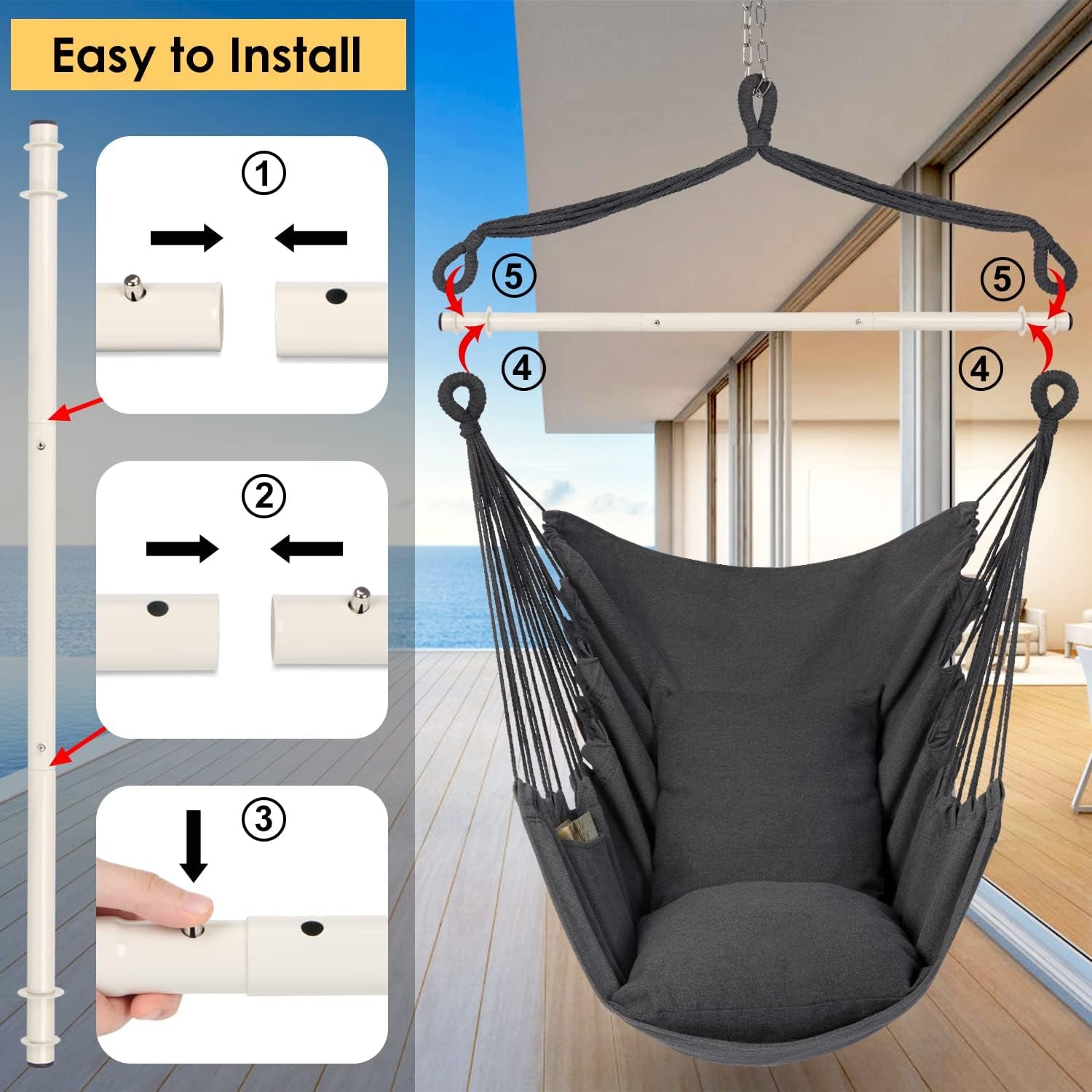 hammock-chair-hanging-rope-swing-chair-max-500-lbs-2-seat-cushions-included-removable-steel-spreader-bar-with-anti-slip-rings-hardware-kit-for-indoor-outdoordark-grey