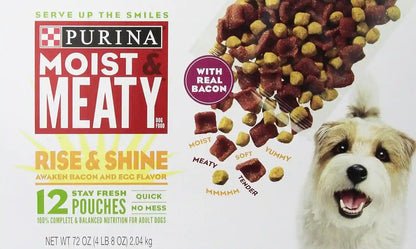 Purina Moist and Meaty Steak Flavor Soft Dog Food Pouches - 36 Ct. Pouch10