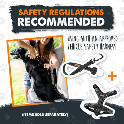 Mighty Paw Dog Seat Belt for Car, Heavy-Duty Aviation Aluminum Carabiner | 850 Lbs Force Rated, Nylon Webbing, Swivel Clip, 16-26 in Adjustable6