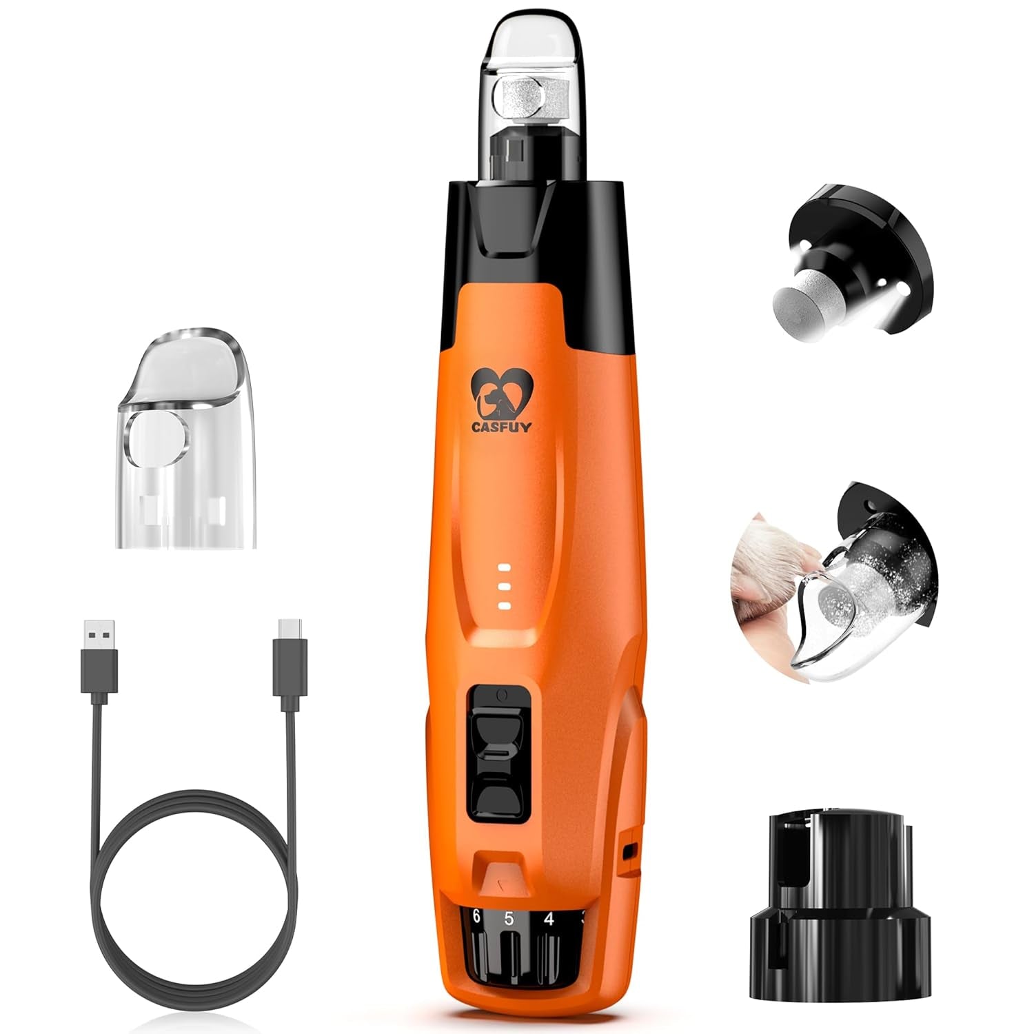 casfuy-new-6-speed-dog-nail-grinder-50-more-power-dog-nail-trimmers-with-2-led-lights-quiet-7h-running-time-electric-pet-nail-grinder-file-toenail-grinder-for-large-medium-small-dogs-cats-db