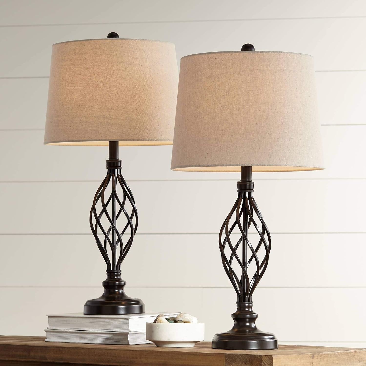 annie-28-tall-table-lamps-set-of-2-open-scroll-iron-bronze-brown-traditional-farmhouse-rustic-living-room-bedroom-house-bedside-nightstand-home-tapered-cream-drum-shade