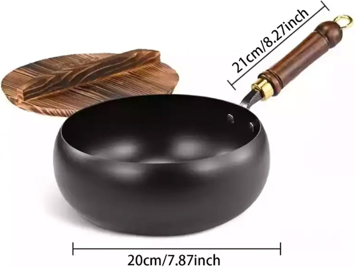 2026-new-japanese-cast-iron-cookware-japanese-cast-iron-pot-hand-forged-non-stick-uncoated-iron-pan-wok-with-lid-woks-stir-fry-pans-for-gas-and-induction-stoves-hammer-11in