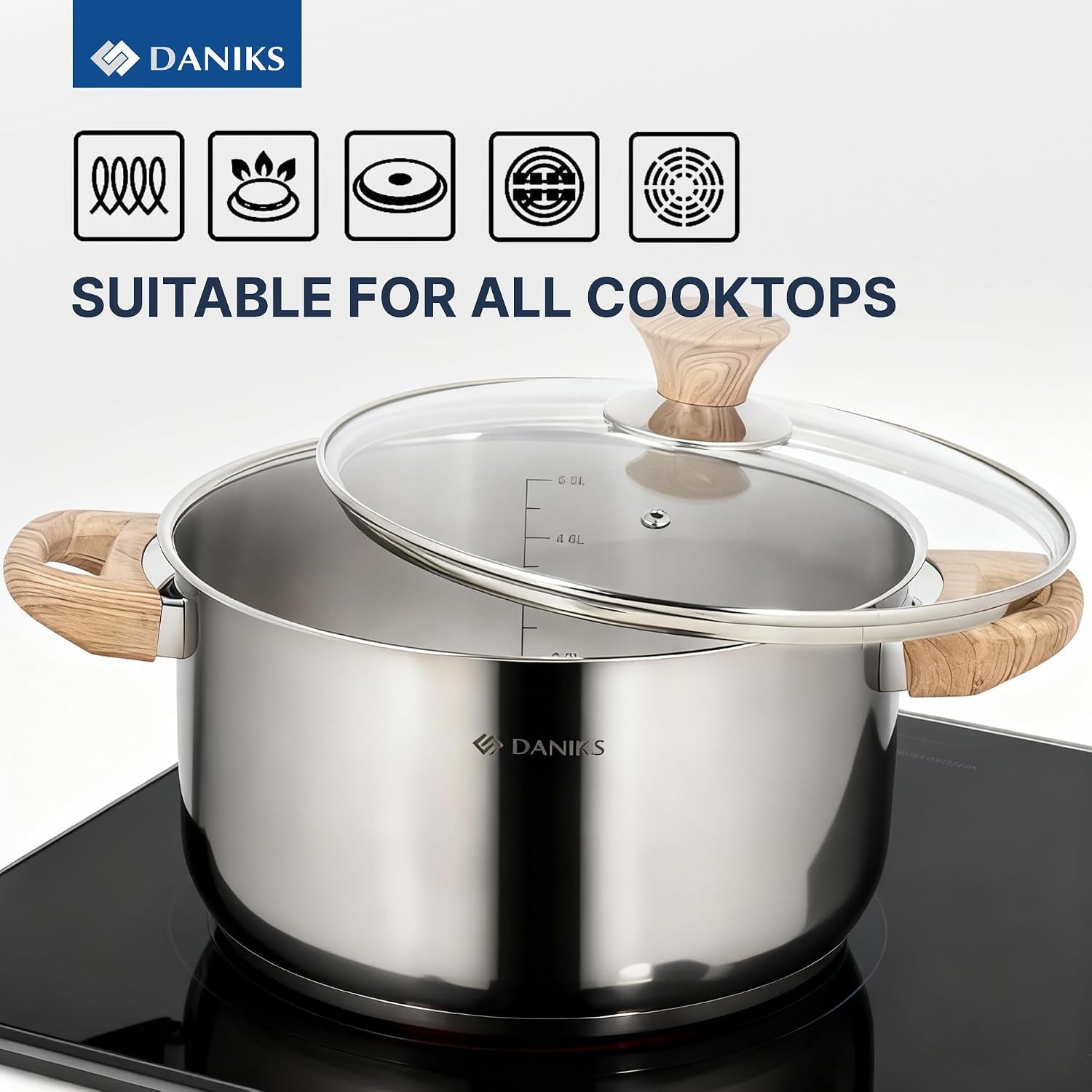 oslo-10-piece-stainless-steel-cookware-set-with-glass-lids-includes-saucepan-and-frying-pan-with-lid-tri-ply-bases-for-even-heating-induction-compatible-dishwasher-safe-bakelite-handles