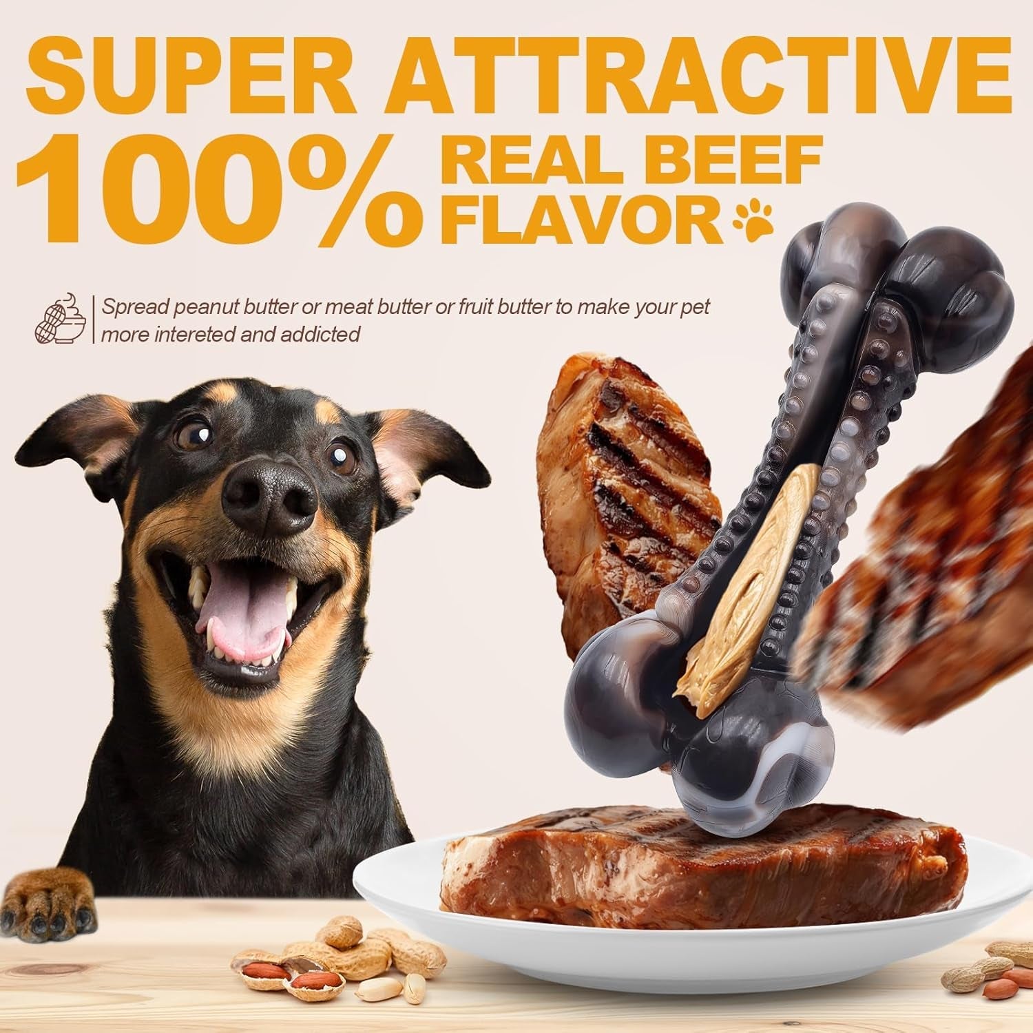 dog-chew-toys-for-aggressive-chewers-2pack-indestructible-dogs-bone-toy-for-large-small-medium-breeds-durable-tough-nylon-dog-toys-to-keep-them-busy-puppy-teething-dogs-toy-bone-beef-bacon-flavor