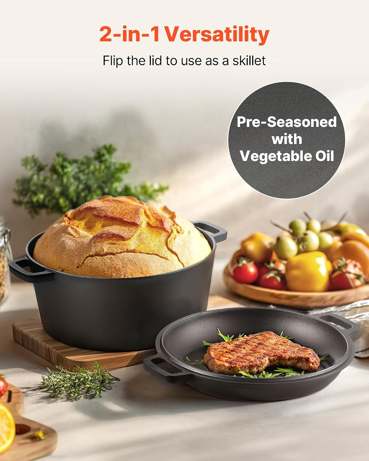 cast-iron-dutch-oven-2-in-1-pre-seasoned-pot-with-skillet-lid-5qt-cookware-pan-with-proofing-basket-bread-baking-accessories-bread-oven-compatible-500