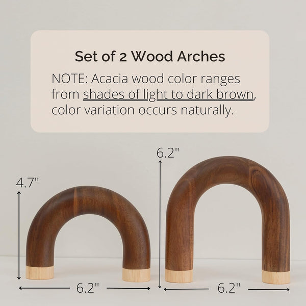 Wood Arch Decorative Objects - Book Shelf Decor Aesthetic, Modern Coffee Table Decor, Home Décor Accents, Wood Sculpture, Shelf Decorations, Bookshelf Decorations, Bookcase Decorative Items4