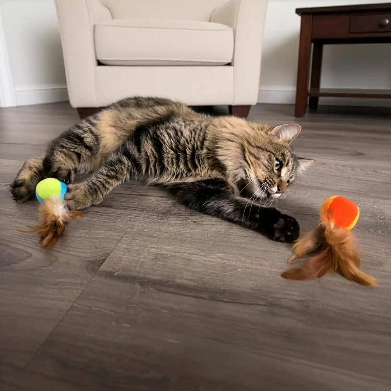 smartykat-flutter-balls-catnip-plush-and-feather-cat-toys-erratic-motion-for-batting-pouncing-fun-for-cats-kittens-set-of-2